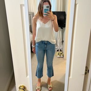 DL1961 Cropped flare jeans; size 27